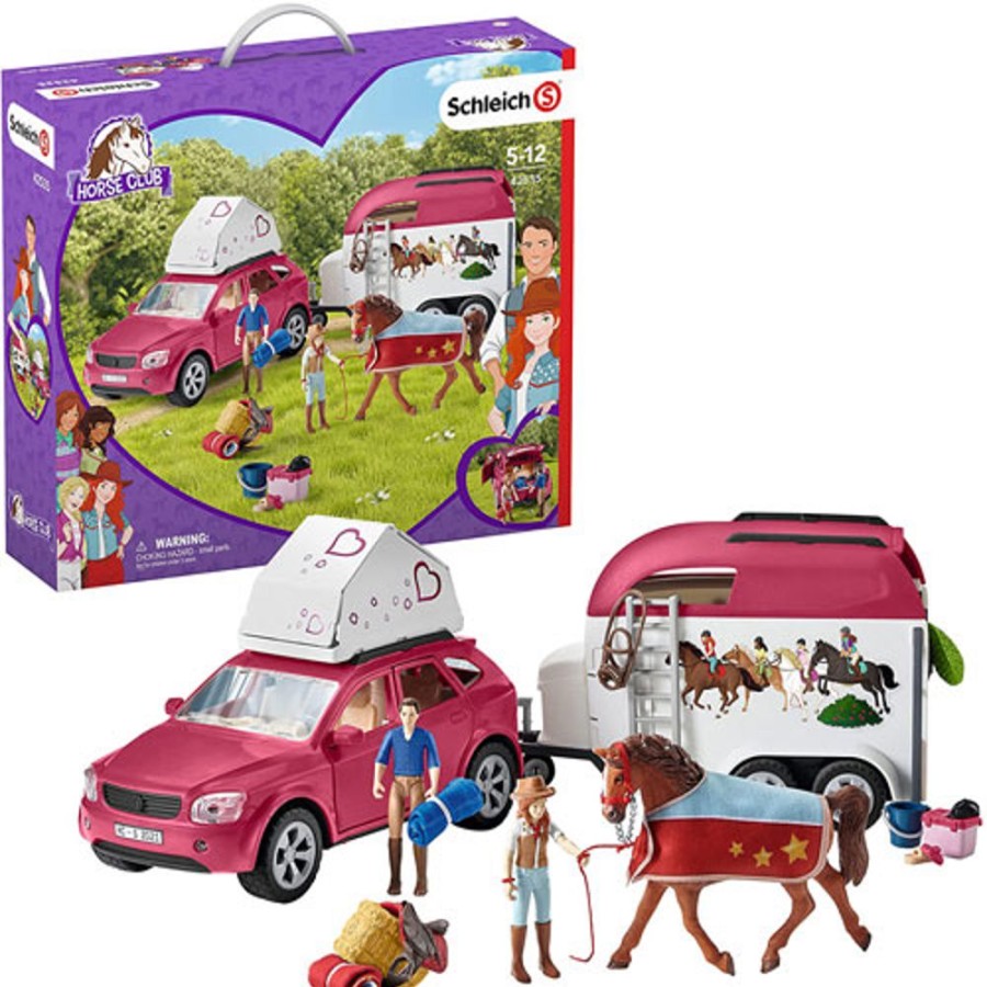 By Category Schleich | Schleich Horse Adventures With Car And Trailer