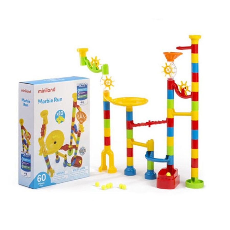 By Category Miniland Educational | Miniland Marble Run - 60 Pieces (4-6 Yrs)