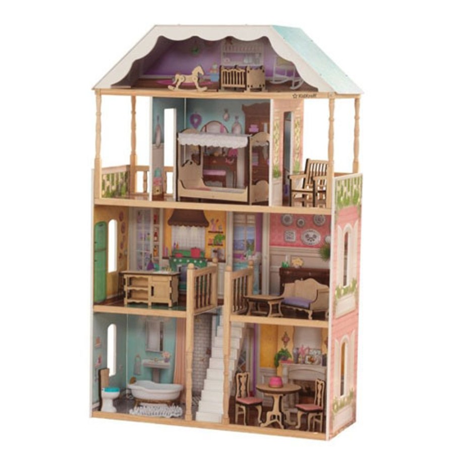 By Category KidKraft | Kidkraft Charlotte Dollhouse With Ez Kraft Assembly