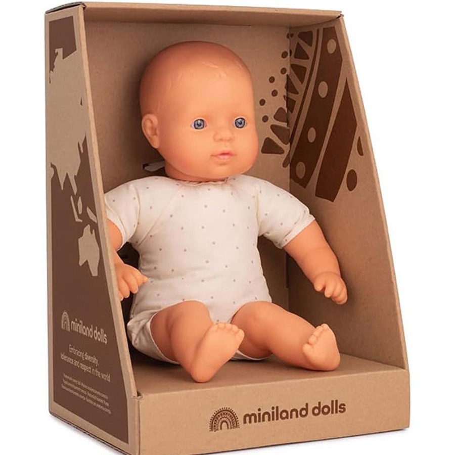 By Category Miniland Educational | Miniland 32Cm Soft Body Doll - Caucasian(18+ Mths)