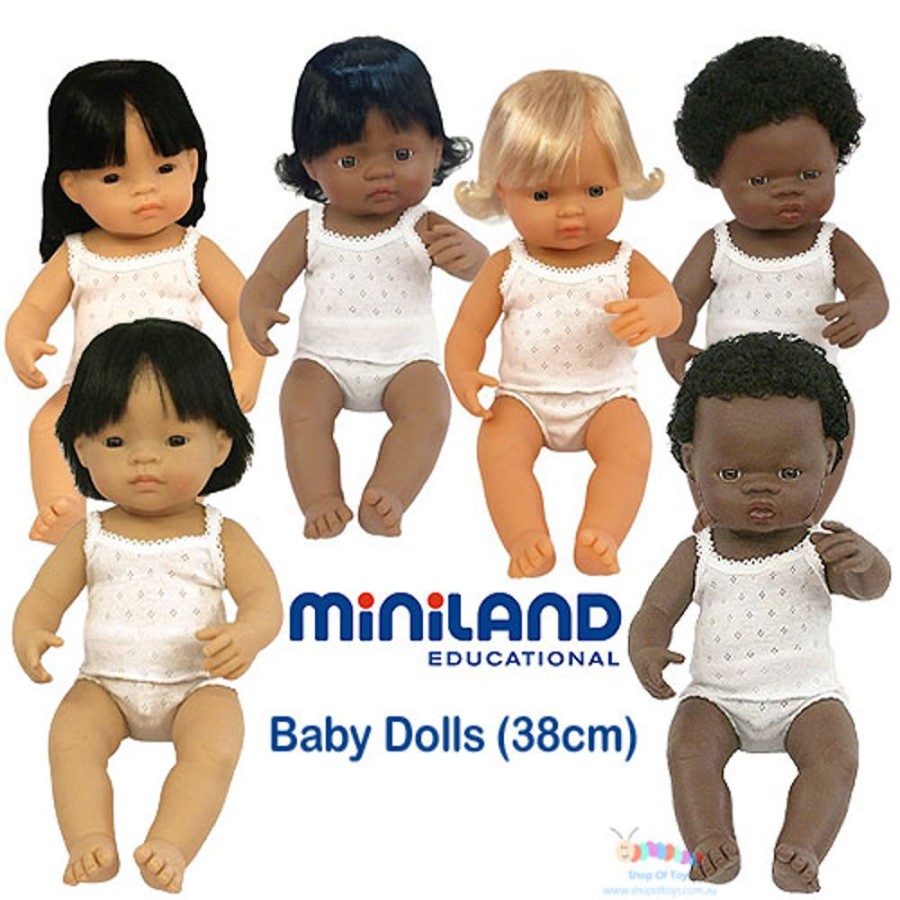 By Category Miniland Educational | Miniland Anatomically Correct 38Cm Baby Dolls