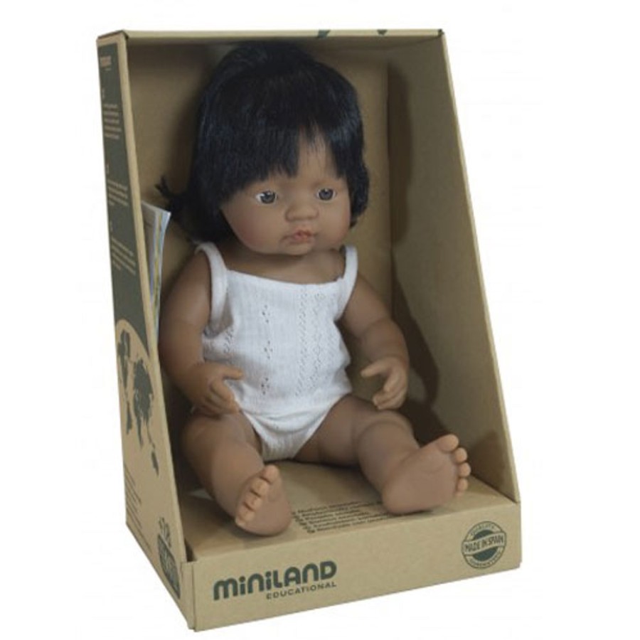 By Category Miniland Educational | Miniland 38Cm Baby Dolls - Hispanic Girl