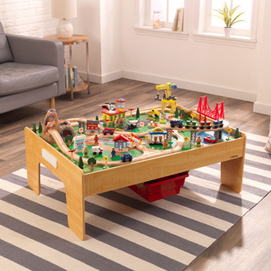 By Category KidKraft | Kidkraft Adventure Town Train Set And Table