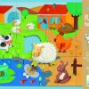 By Category Djeco | Tactile Puzzle - Farm (20 Pieces, 3-5 Yrs)