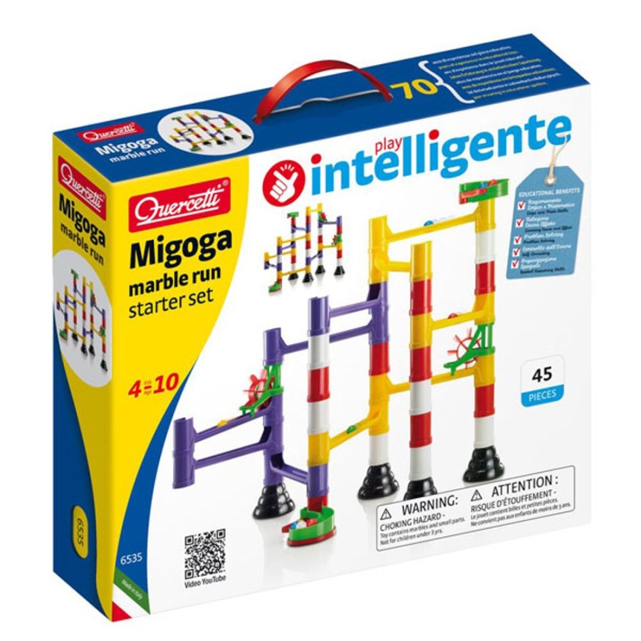 By Category Quercetti | Quercetti Migoga Marble Run - Basic Set (4-10 Yrs, 45 Pcs)