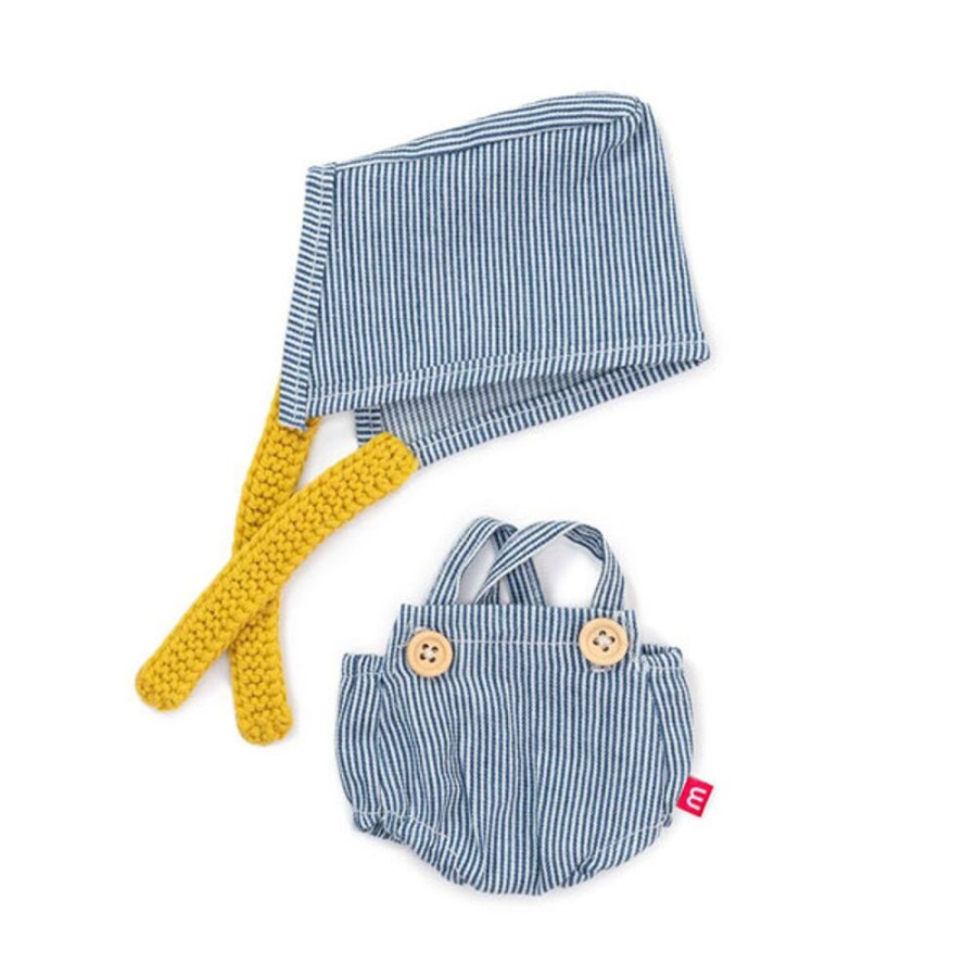 By Category Miniland Educational | Miniland 21Cm Doll Clothes Set - Sea Overalls And Headscarf