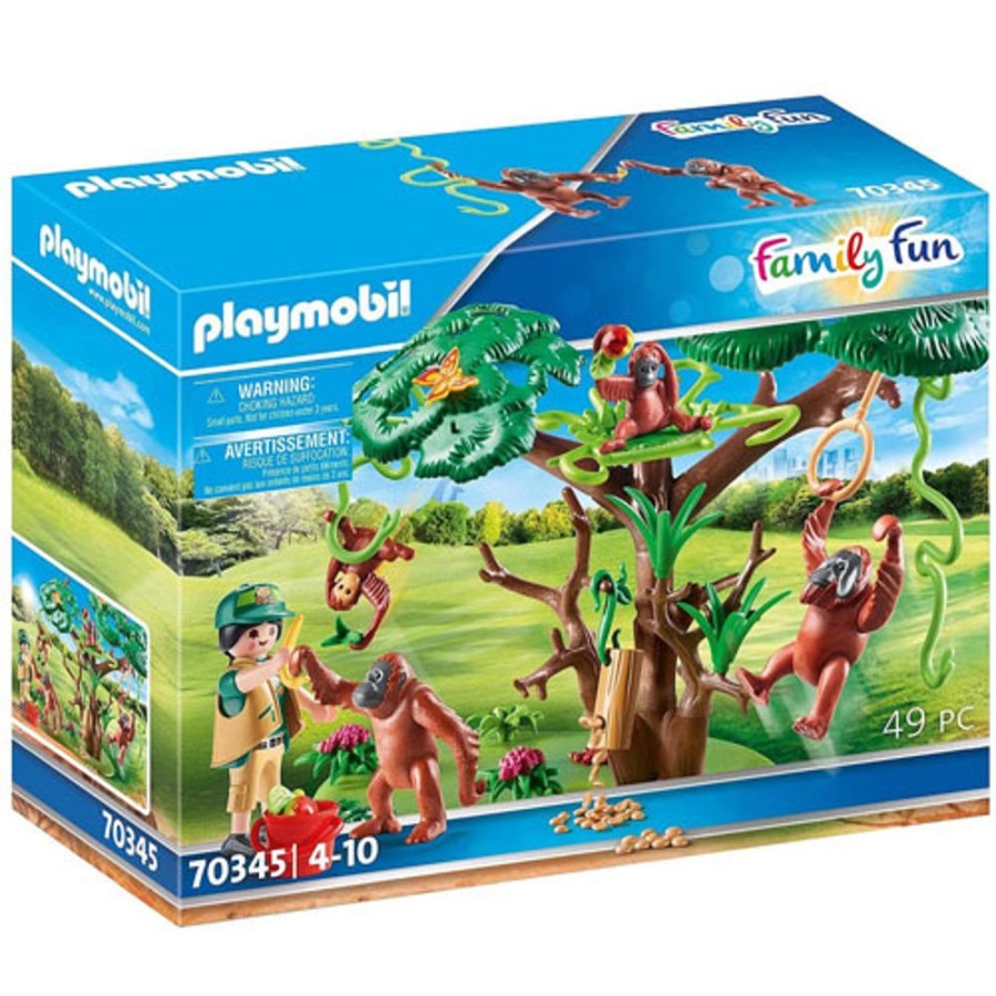 By Category Playmobil | Playmobil City Life Zoo - Orangutans With Tree