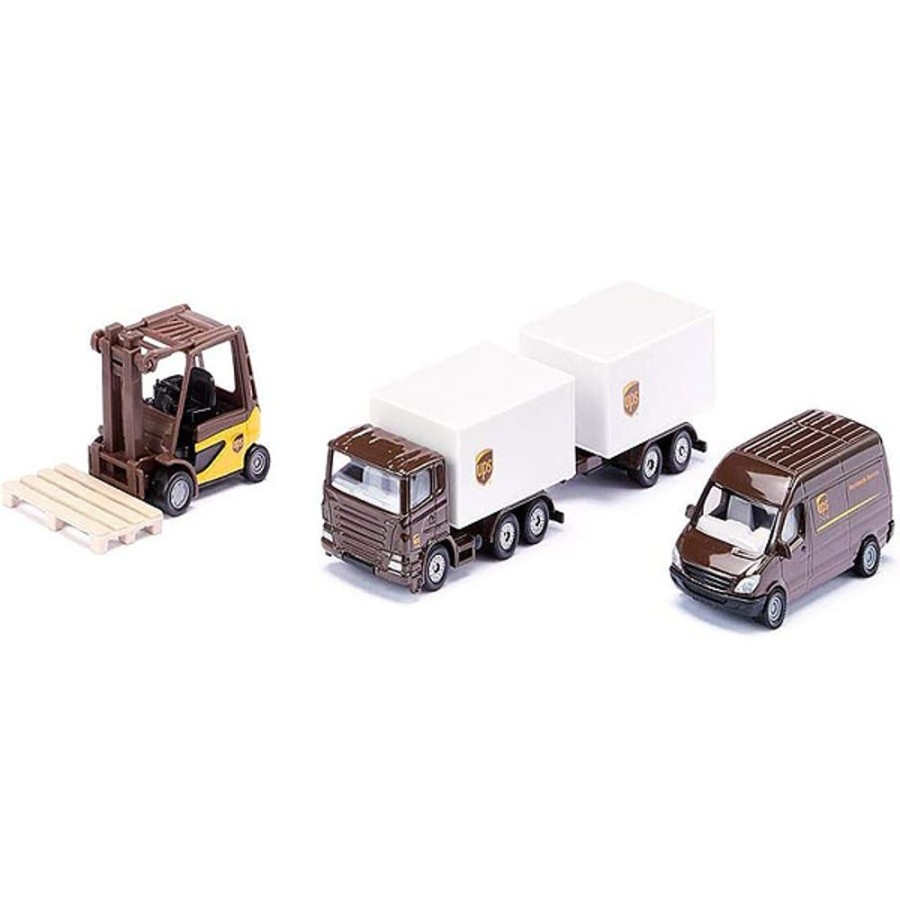 By Category Siku | Siku Diecast Car - Gift Set - Ups Logistics