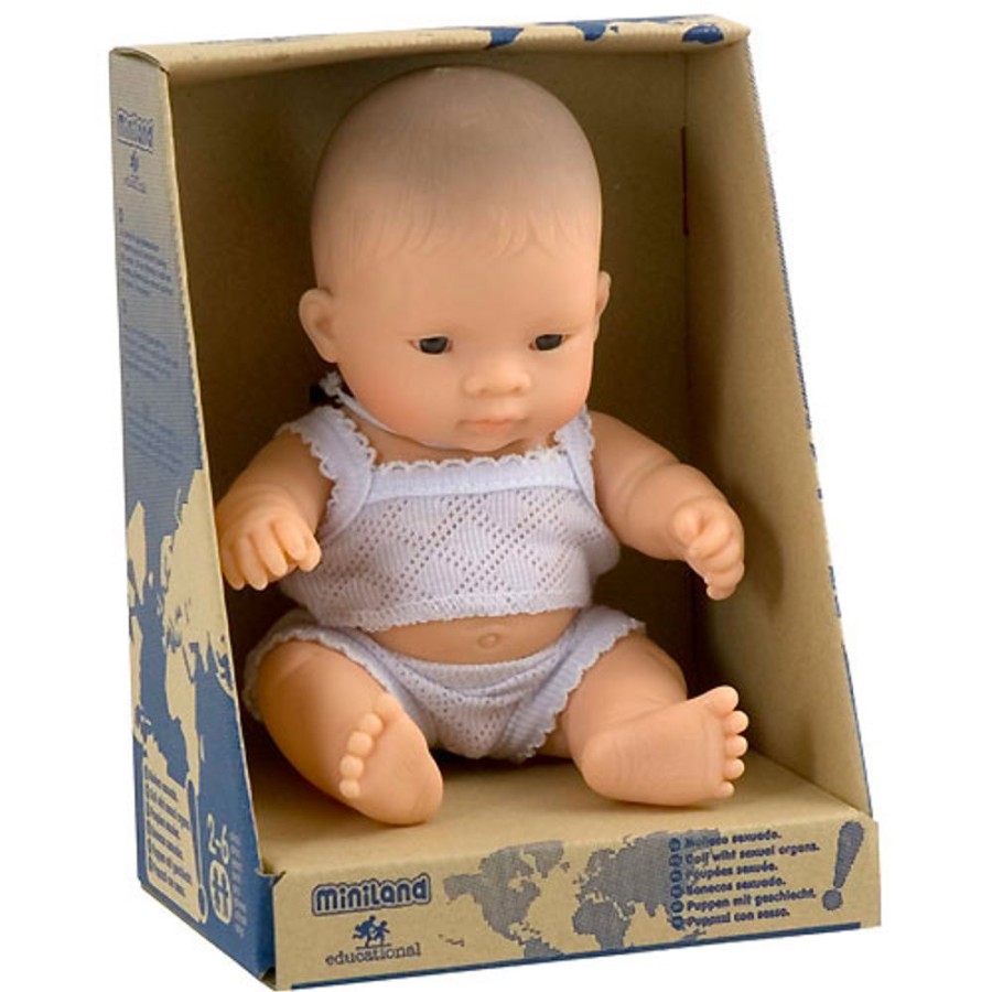 By Category Miniland Educational | Miniland 21Cm Baby Dolls - Asian Boy