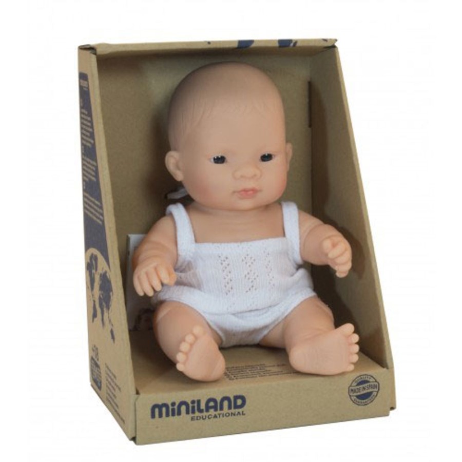 By Category Miniland Educational | Miniland 21Cm Baby Dolls - Asian Girl