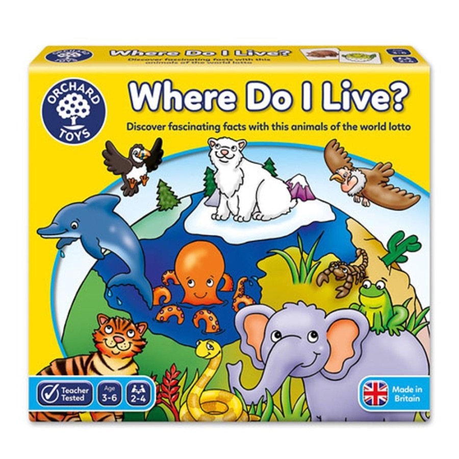 By Category Orchard Toys | Orchard Toys - Where Do I Live? Lotto (3-6 Yrs, 2-4 Players)