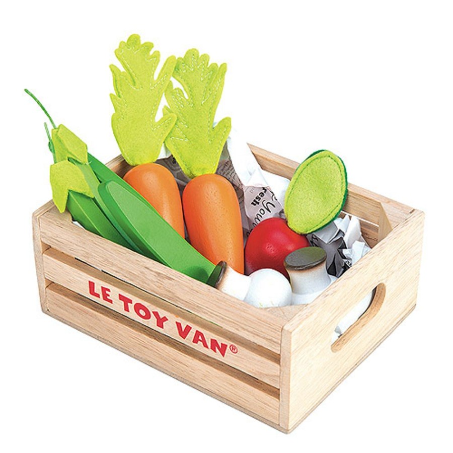 By Category Le Toy Van | Honeybake Vegetables In Crate By Le Toy Van