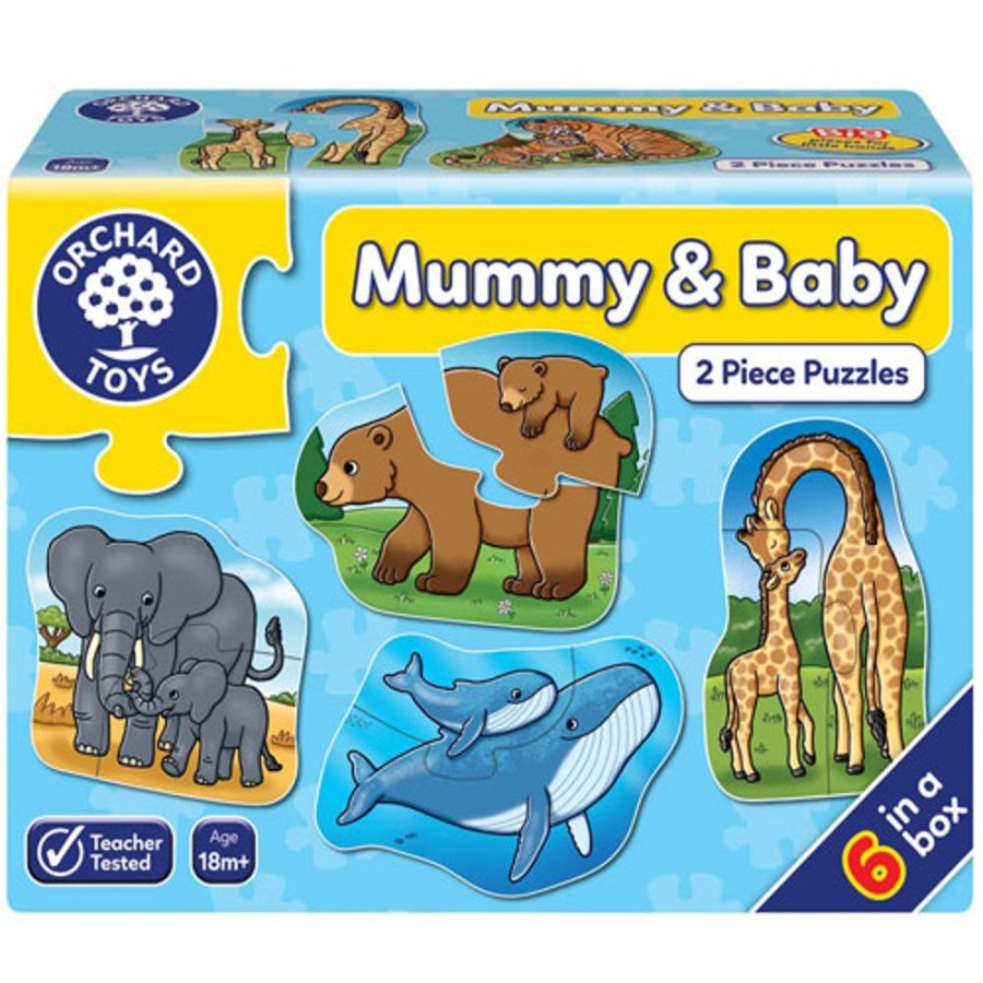 By Category Orchard Toys | Orchard Toys Mummy & Baby 6-In-1 Jigsaw Puzzle (18+ Months, 2Pcs Each Puzzle)