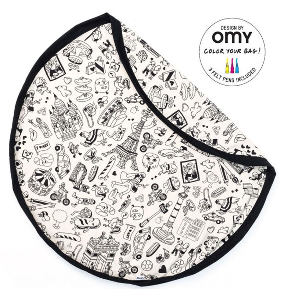 By Category OMY Design & Play | Play&Go Storage Bag - Omy Paris Colour Your Bag (140Cm)