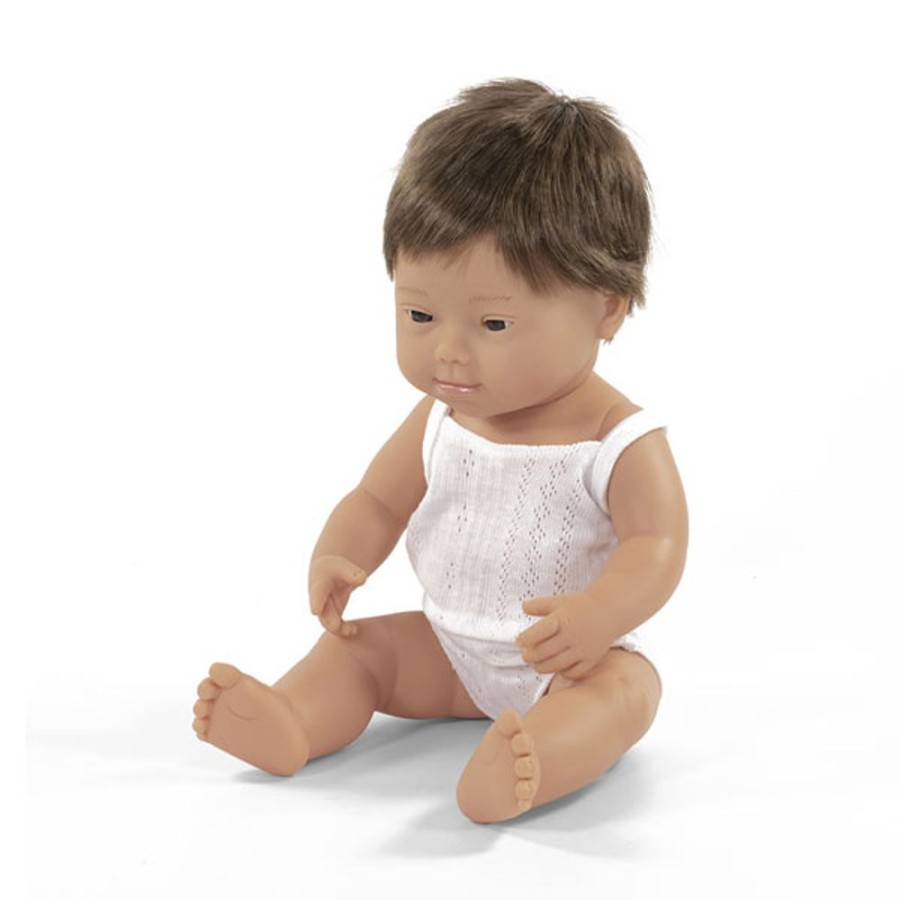 By Category Miniland Educational | Miniland 38Cm Baby Dolls - Down Syndrome - Caucasian Boy