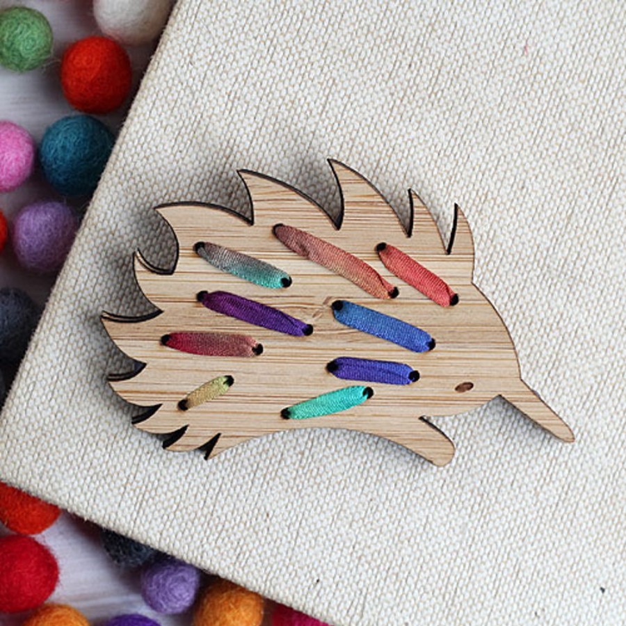 By Category Clementine and Thread | Clementine And Thread Embroidery Kit - Echidna Harvest Brooch