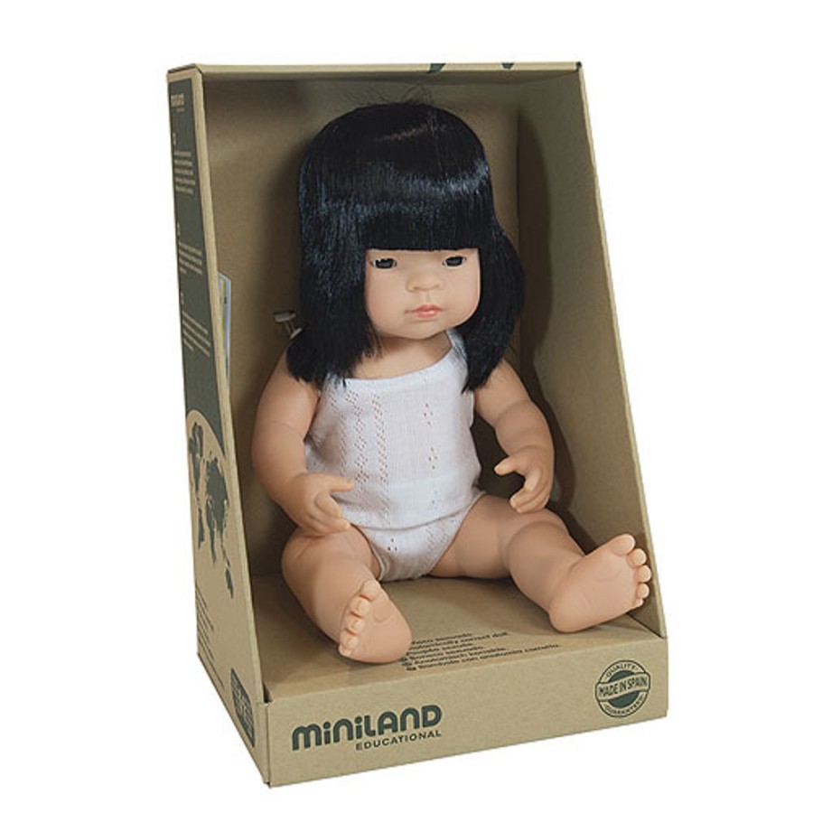 By Category Miniland Educational | Miniland 38Cm Baby Dolls - Asian Girl